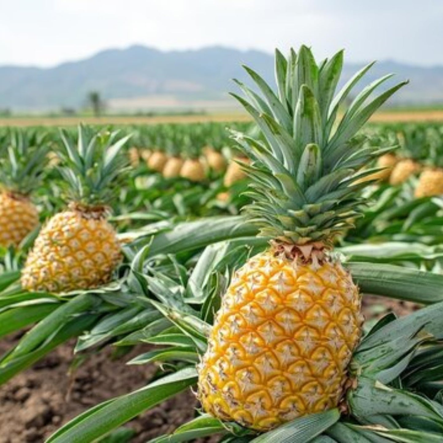 3 Elite Gold Pineapple Plants Live, 5-9 Inch Tall, Tropical Pineapple Fruit Tree Seedlings for Planting