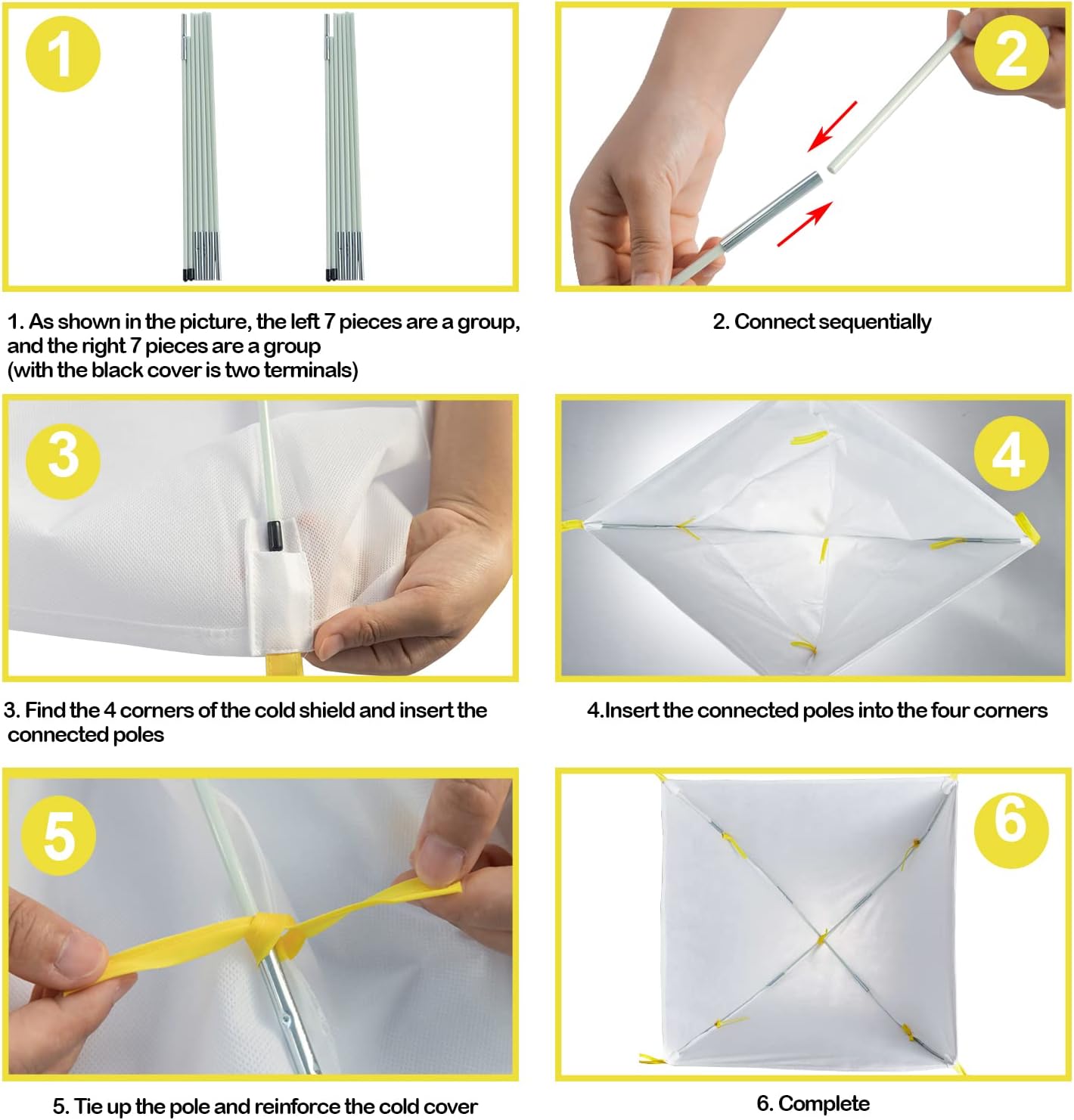 DECOHS 35 x 35 x 39 Inch Warm Plant Protection Tent-Winter Shrub Covers-Winter Snow & Frost Covers Protecting Fruit Tree Potted Plants from Freezing Animals Eating