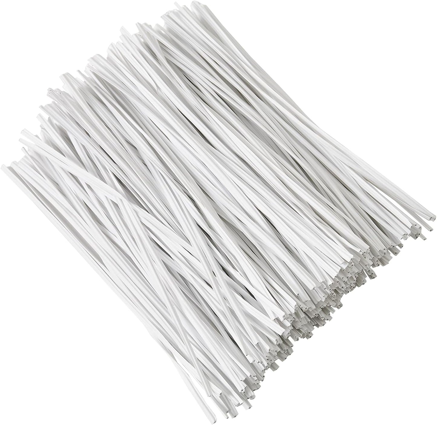300 Pcs 6 inch White Plastic Twist Ties, Cable Ties, for Bags, Gardening Tools