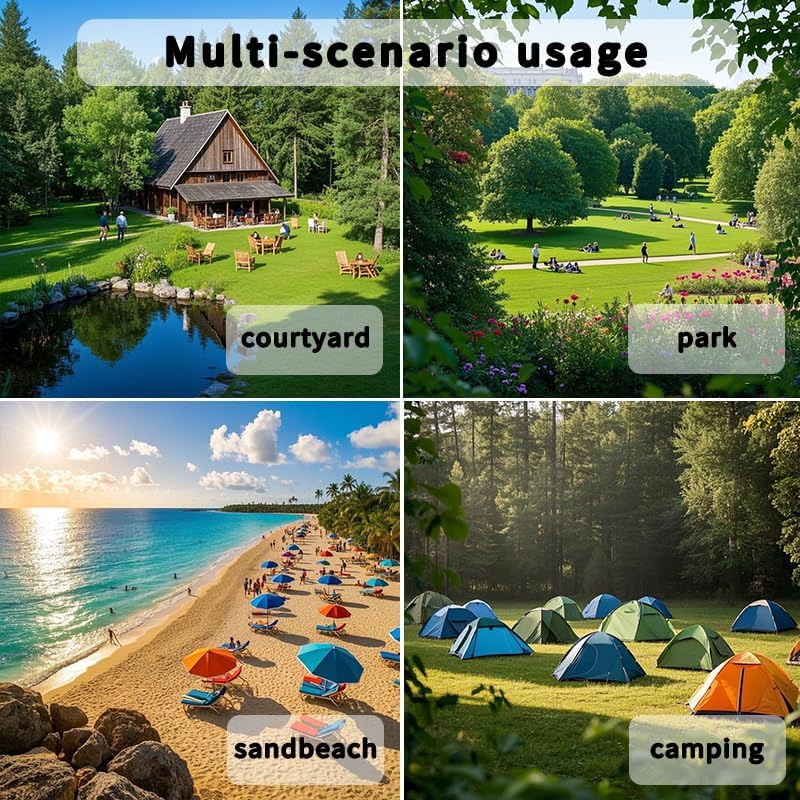 Double Hammock, Heavy Duty Portable, 500 lb Weight Capacity, Perfect for Both Indoors and Outdoors, 2 Person Hammock with Carrying Bag, Rainbow