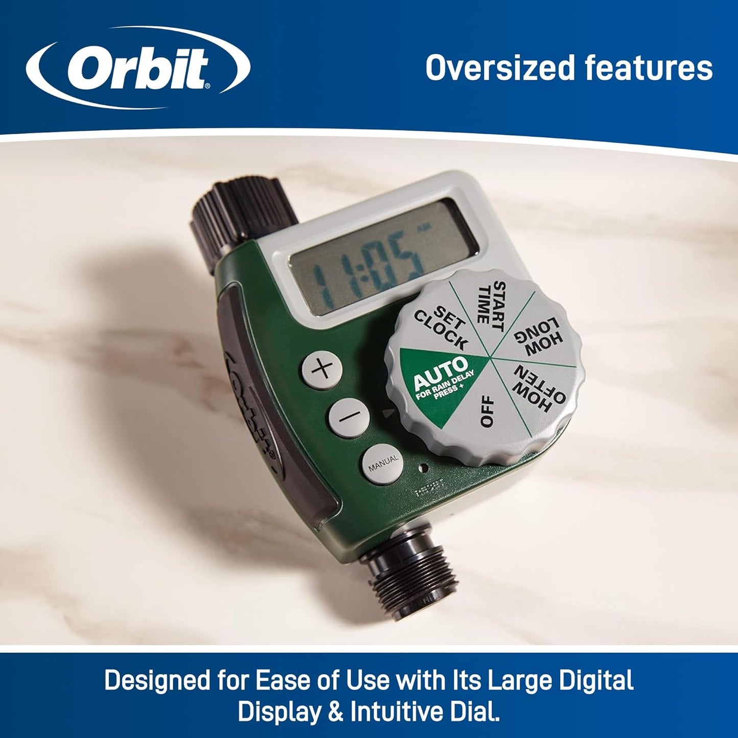 Orbit 62061Z 1-Outlet Programmable Digital Hose Watering timer