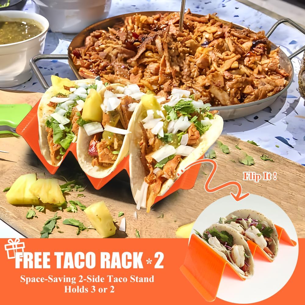 Stainless Steel Vertical Gyro Spit for Oven - Gyro/Shawarma Skewer Stand, Gyro Plate/Pan for Chicken, Meat, Kebabs -Home Use