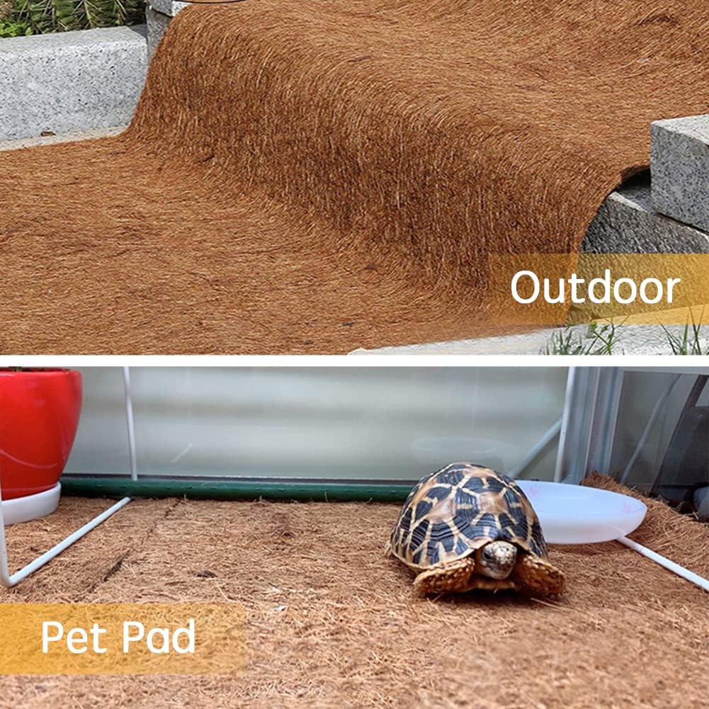 Coco Liner Roll, Large 12x120 inch Natural Coconut Liners for Planter Flower Basket, Natural Coconut Fiber mat, Garden Decoration, Animal pet pad, Reptile