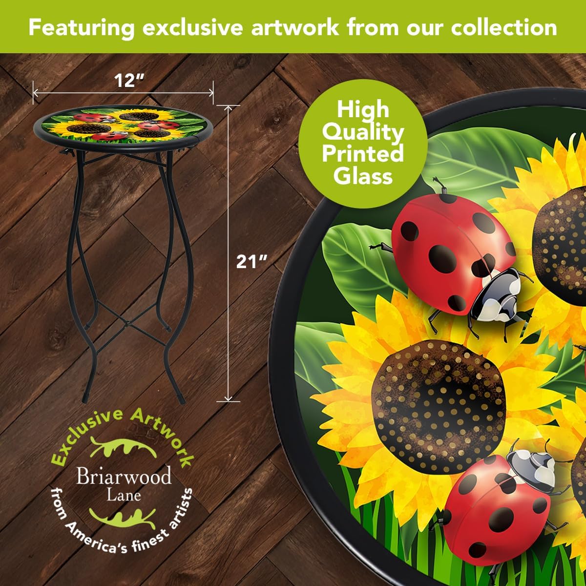 Briarwood Lane Ladybugs and Sunflowers Plant Stand