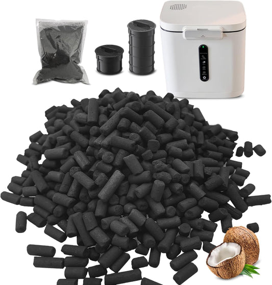 Odor Absorbing Carbon Refills for Fylecen Kitchen Smart Compost Bin, Replacement Activated Charcoal Filters Compatible with Fylecen Electric Kitchen Compost Filter