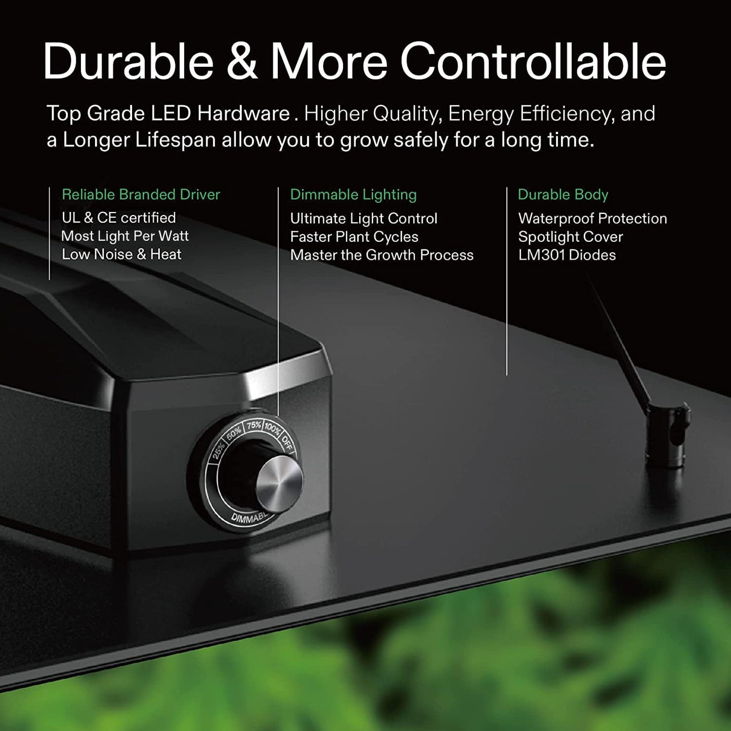 VIVOSUN GIY 4x4 Grow Tent Kit Complete, 4x4 Ft. Grow Tent Complete System with VS1000 Led Grow Light 6 Inch 440CFM Inline Fan Carbon Filter and 8ft Ducting Combo, 48"x48"x80"