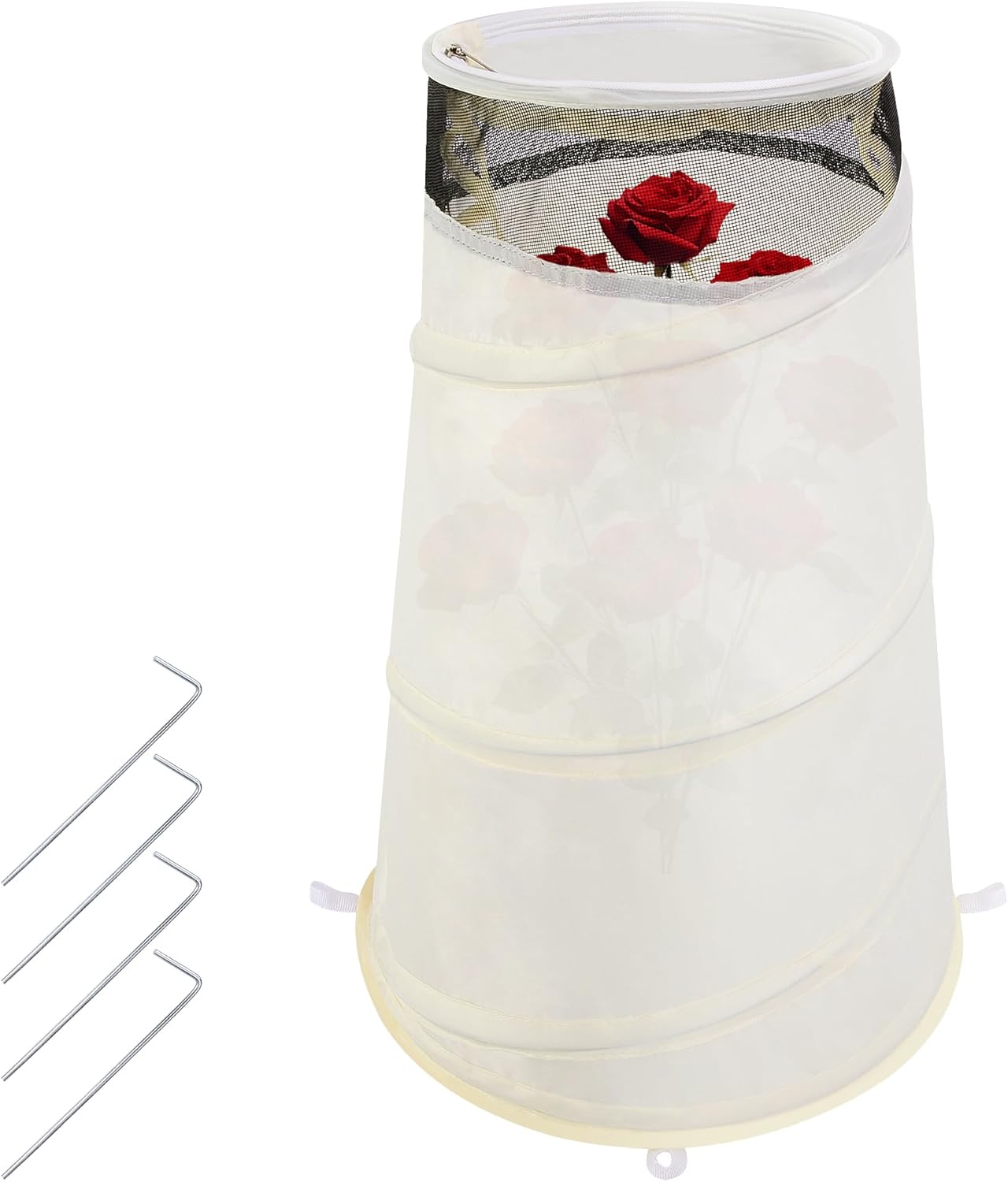 20" x 13" x 9" Pop Up Rose Cones for Winter Protection, Winter Rose Collars Protective Cover, Freeze Protection Roses Bush Cover for Protecting Against Frost Wind and Animals Eating