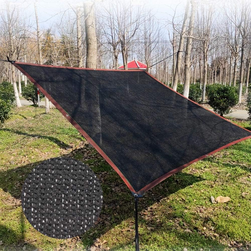 winemana 70% Black Shade Cloth, 12 x 8 FT Durable Mesh Tarp with Grommets, Resistant Garden Sun Shade Netting with Taped Edge for Plant Cover, Greenhouse, Patio, Tomatoes, Chicken Coop, Barn Kennel