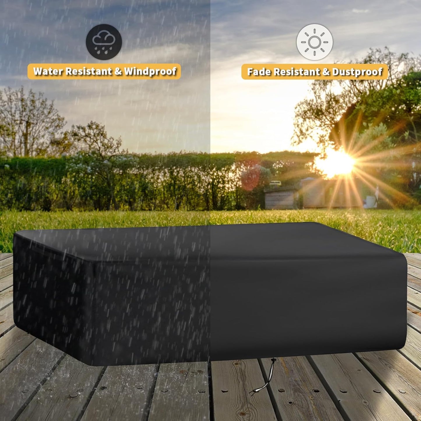 Grill Cover for Blackstone 1860 2225 On The Go Range Top Combo Griddle, Heavy-Duty 600D Tabletop BBQ Cover for Blackstone 22 inch Camping Griddle