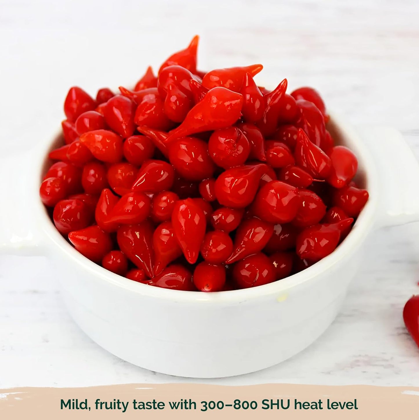 KVITER 50 Pimenta Biquinho, Sweety Drop Peppers Seeds (Capsicum Chinense) – Chupetinho, Pimenta de Bico, Little Red Tear Drop Peppers – Heirloom Red Pepper Vegetable Seeds for Outdoor & Indoor Garden