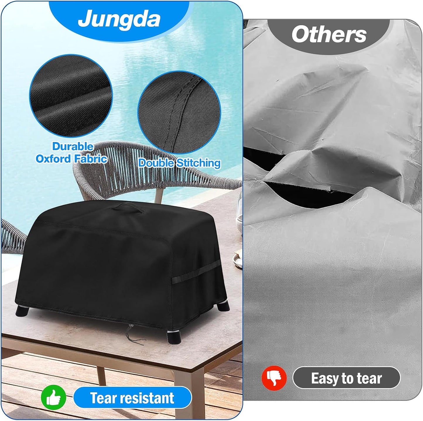 Tabletop Grill Cover for Char Broil Portable 240 Liquid Gas Grill,Waterproof Small Table Top BBQ Cover,Heavy Duty Outdoor