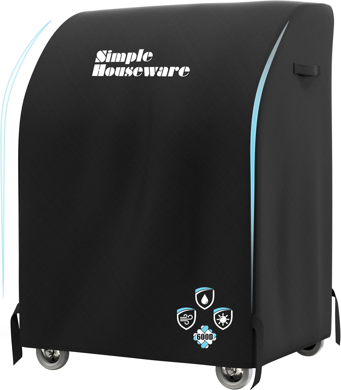 Simple Houseware 32 in. Waterproof Heavy Duty Gas BBQ Grill Cover, Weather-Resistant Polyester