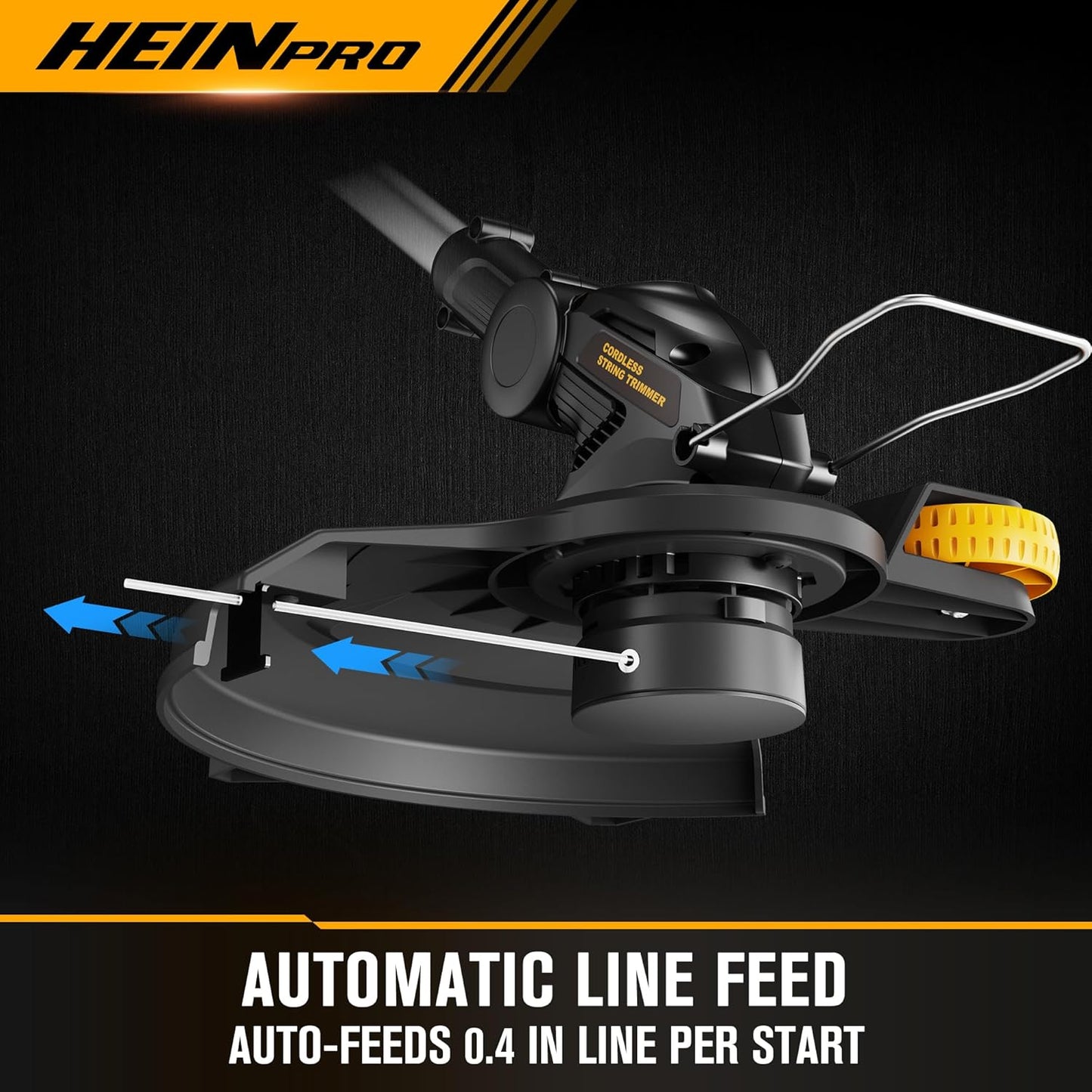 Cordless String Trimmer Compatible with Dewalt 20V Battery, 12-Inch Weed Wacker Cordless Auto Line Feed,Electric Weed Eater Battery Powered Grass Trimmer w/6 Line Spools(Tool Only)