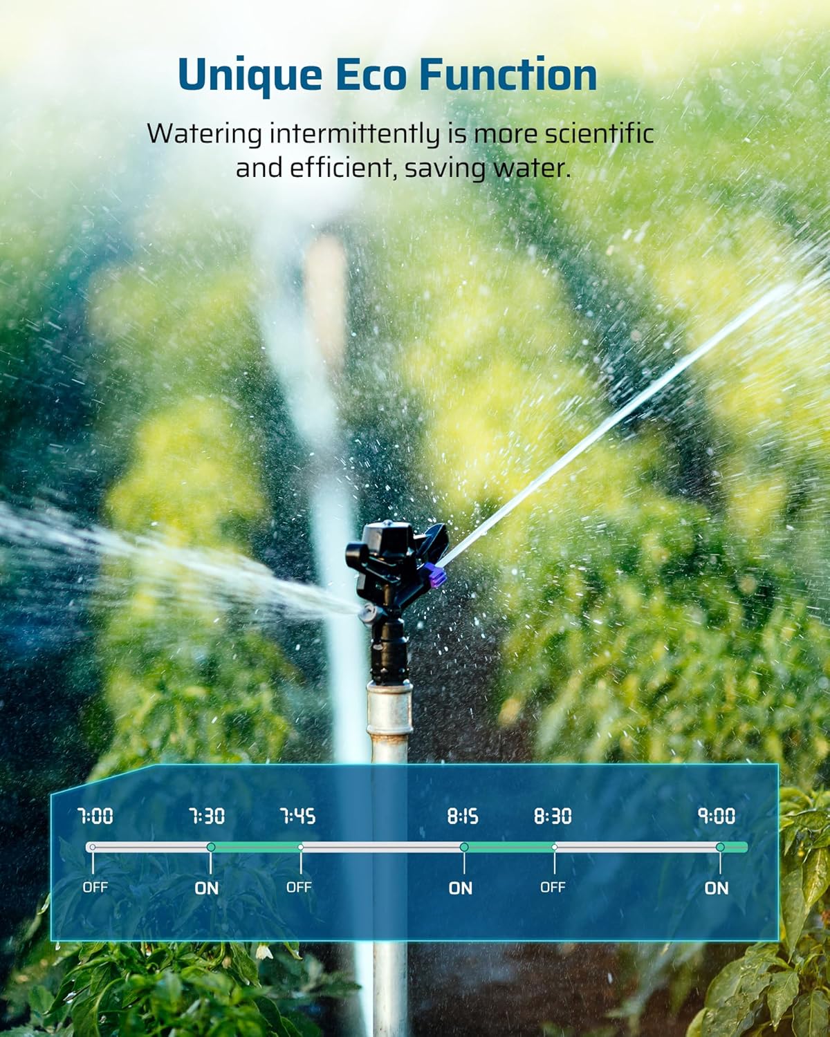 DEWENWILS Sprinkler Timer 2 Zone, Water Timer for Garden Hose, Programmable Hose Timer Faucet Watering with Automatic/Rain Delay/Manual Mode, Outdoor Irrigation Controller for Lawn, Yard