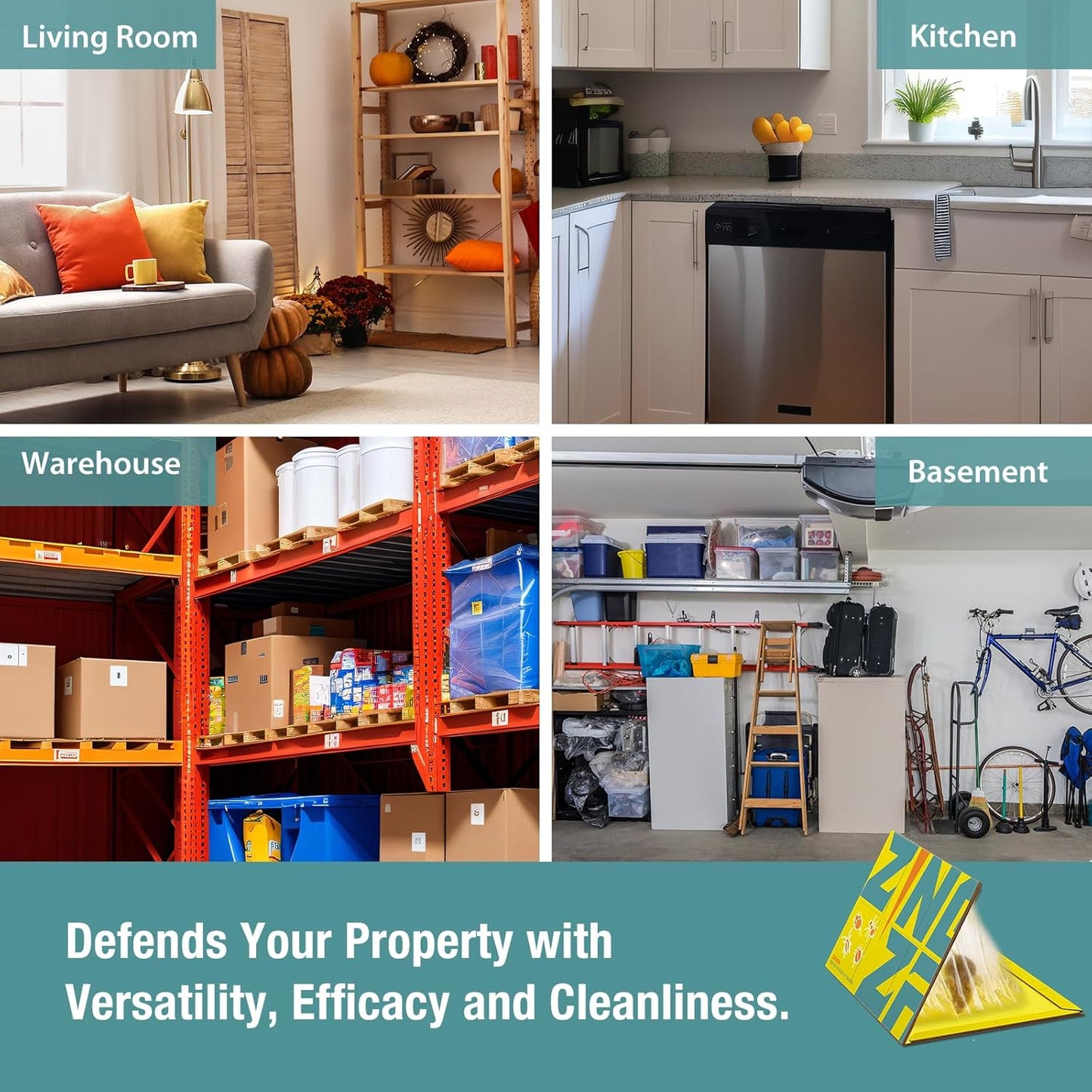 Mouse Trap Glue Board 13-Pack, 3X Faster Catch with Built-in Peanut Scent, Sticky Trap for Crawling Pests, Rats & Mice Extra Heavy & Sticky, Biodegradable, Indoors Home & Commercial