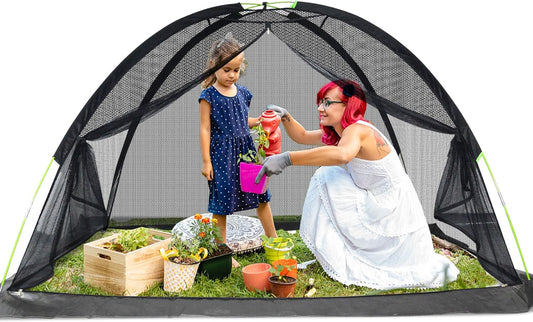 Crop Cages for Garden 10X8X4.8FT - Reusable Mesh Plant Cover for Outdoor Raised Garden Bed Protection Sun Shade & Bird Netting for Fruits/Vegetables and Bushes