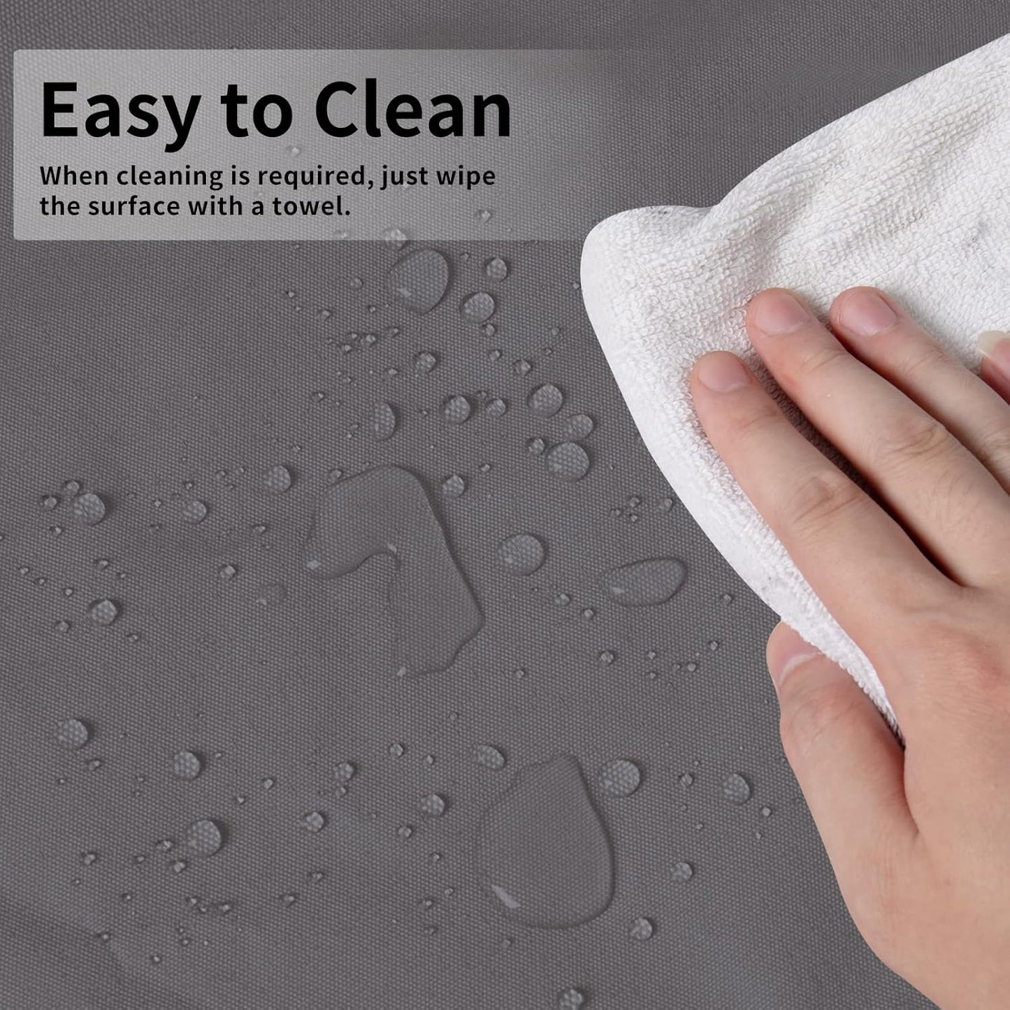 Easy-Going Pyramid Torch Patio Heater Cover with Zipper and Storage Bag, Waterproof Outdoor Heater Cover Dustproof, UV-Resisant, Wind-Resistant (90" H x 23" L x 23" W, Grey)