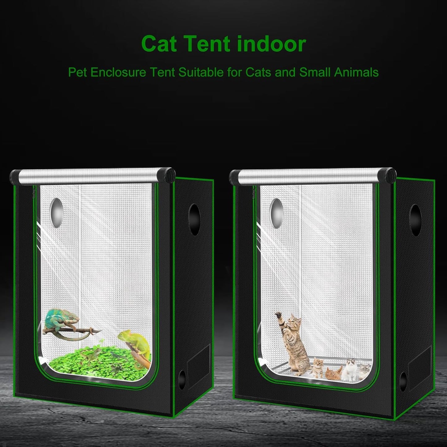 MELONFARM 4x2 Grow Tent, 48"x24"x72" Double Transparent Viewing Door Indoor Grow Tent, Growing Tent with High Reflective Mylar & Floor Tray, Plant Tent for Indoor Hydroponics Growing