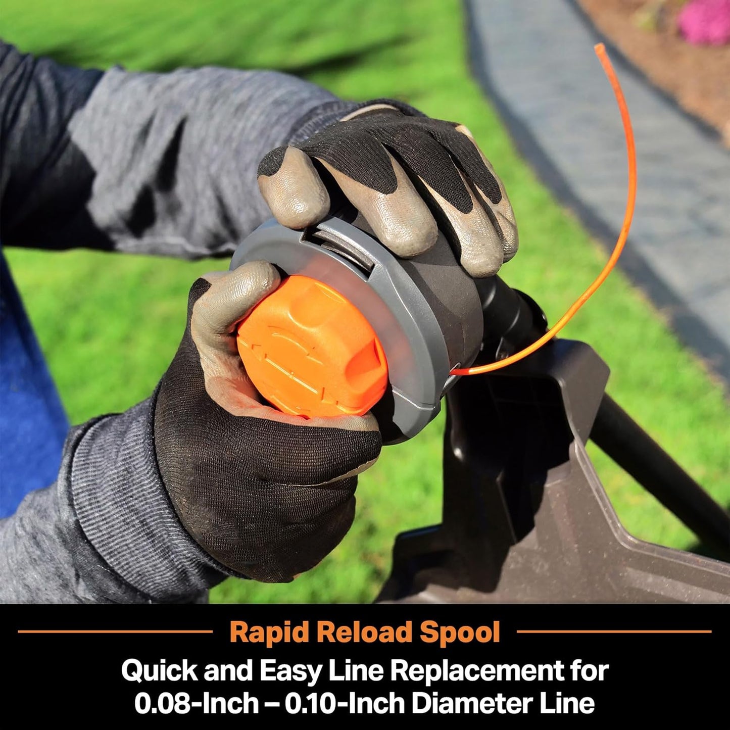 LawnMaster NPTGSP2617A No-Pull Gas Grass Trimmer with Electric Start 26cc 2 Cycle 17-Inch