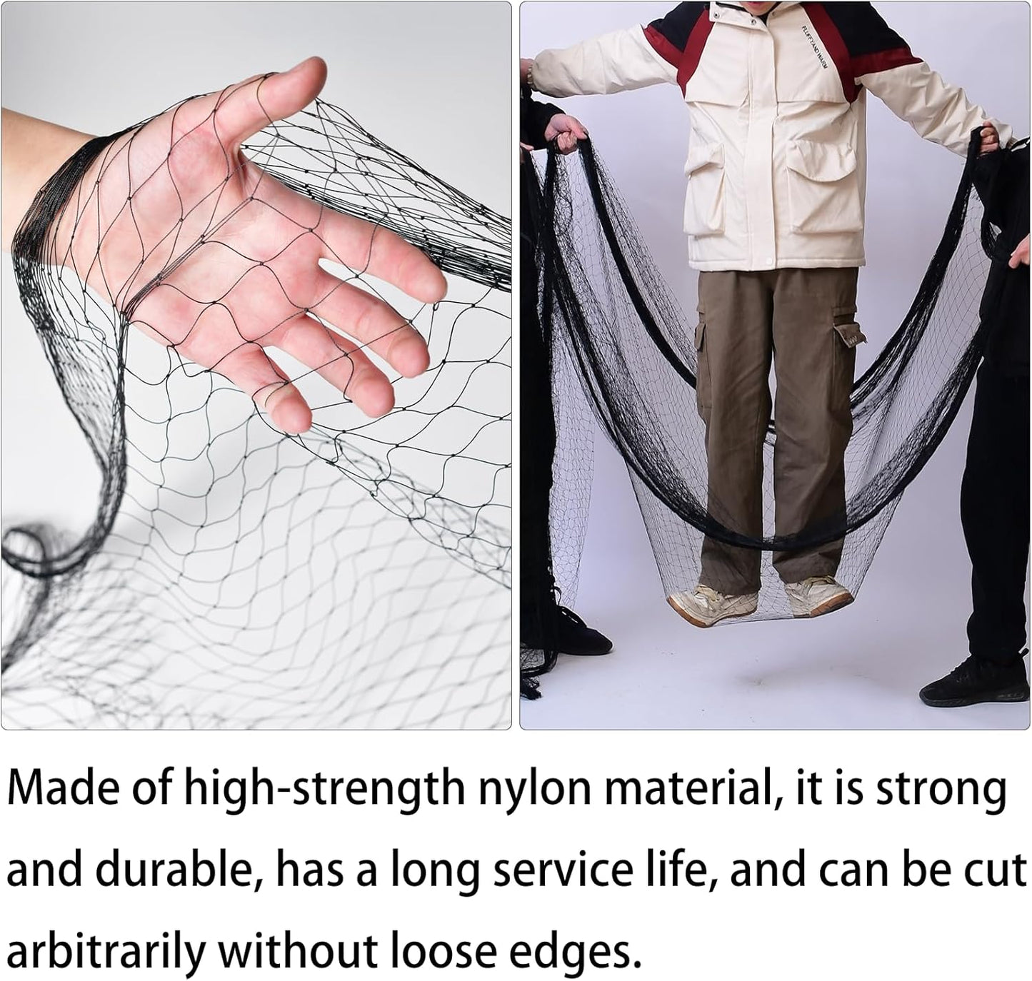 50 x 50 FT Bird Netting for Garden, 1" Square Mesh Size Heavy Duty Nylon Chicken Coop Netting for Blueberry Bushes, Fruit Trees and Vegetable Against Birds, Deer, Squirrels (50X50FT)