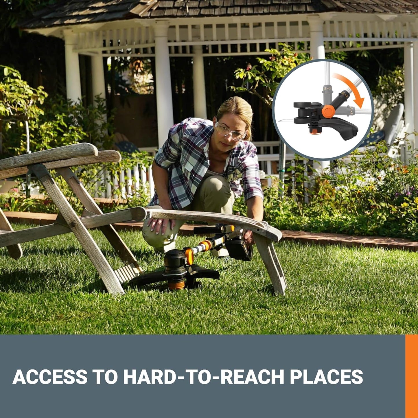 Worx 20V GT Revolution 12" Cordless String Trimmer & Turbine Leaf Blower Power Share Combo Kit - WG930.2 (Batteries & Charger Included)