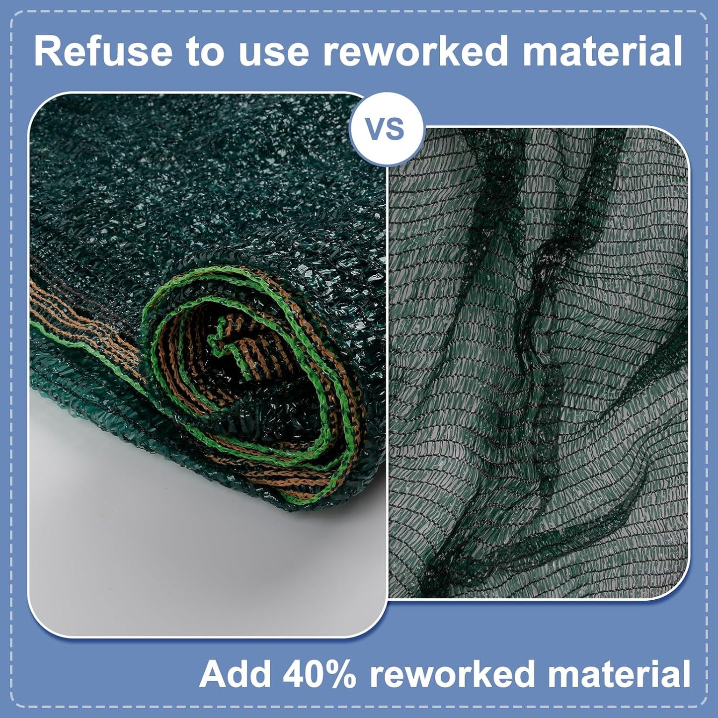 LOVE STORY 6x8FT 55% Green Shade Cloth Sun Shade Net UV Resistant Mesh Tarp Plant Cover Sunblock Net for Garden,Greenhouse,Vegetables,Flowers