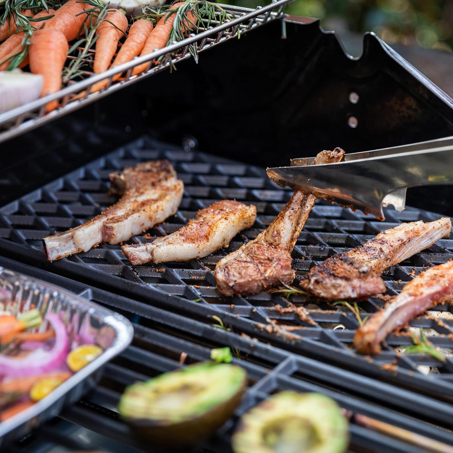 Royal Gourmet GA5404H 5-Burner Propane Gas Grill with Side Burner & Warming Rack, Outdoor BBQ Grill with 64,000 BTUs Output & 738 Sq. in. Cooking Area for Outdoor Barbecue, Black