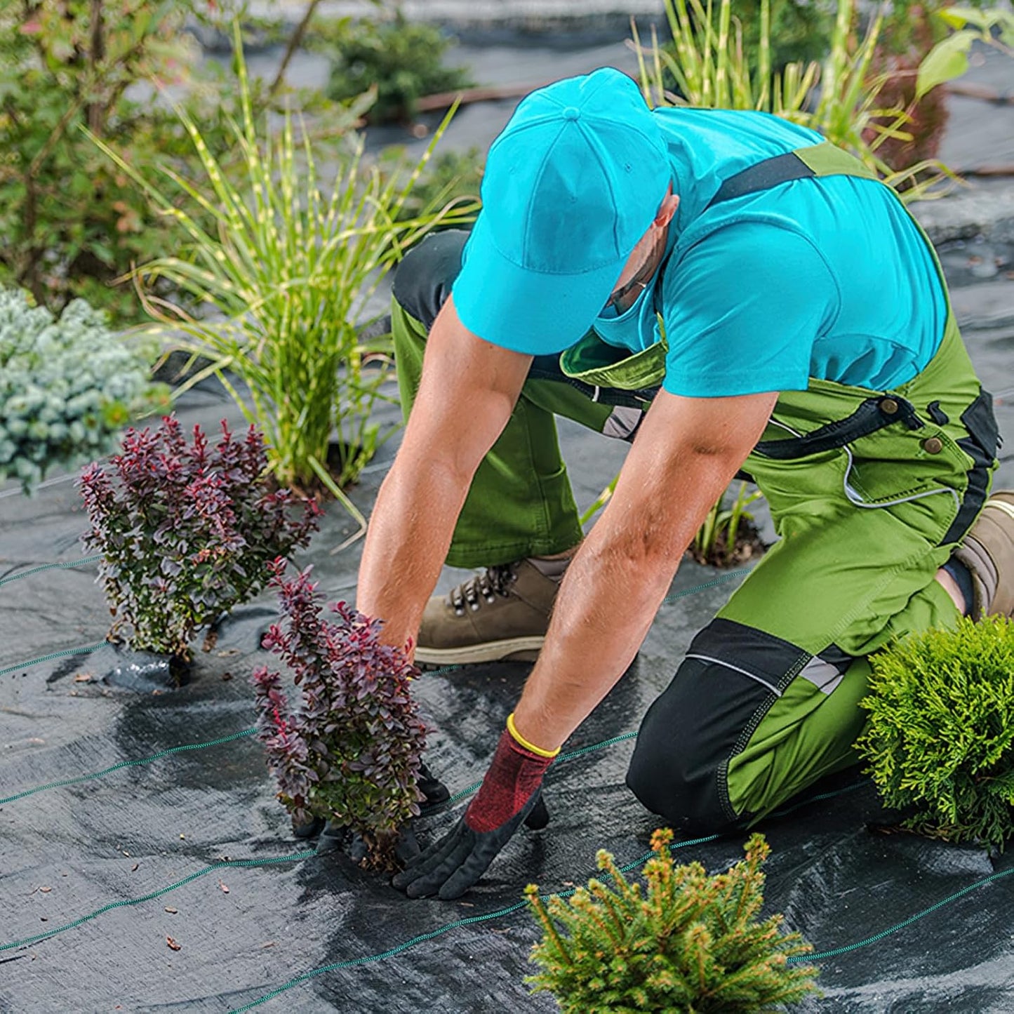 6 x 600 FT Weed Barrier Fabric,3.2 OZ Landscape Fabric,Heavy Duty PP Ground Cover for Gardening,Farming