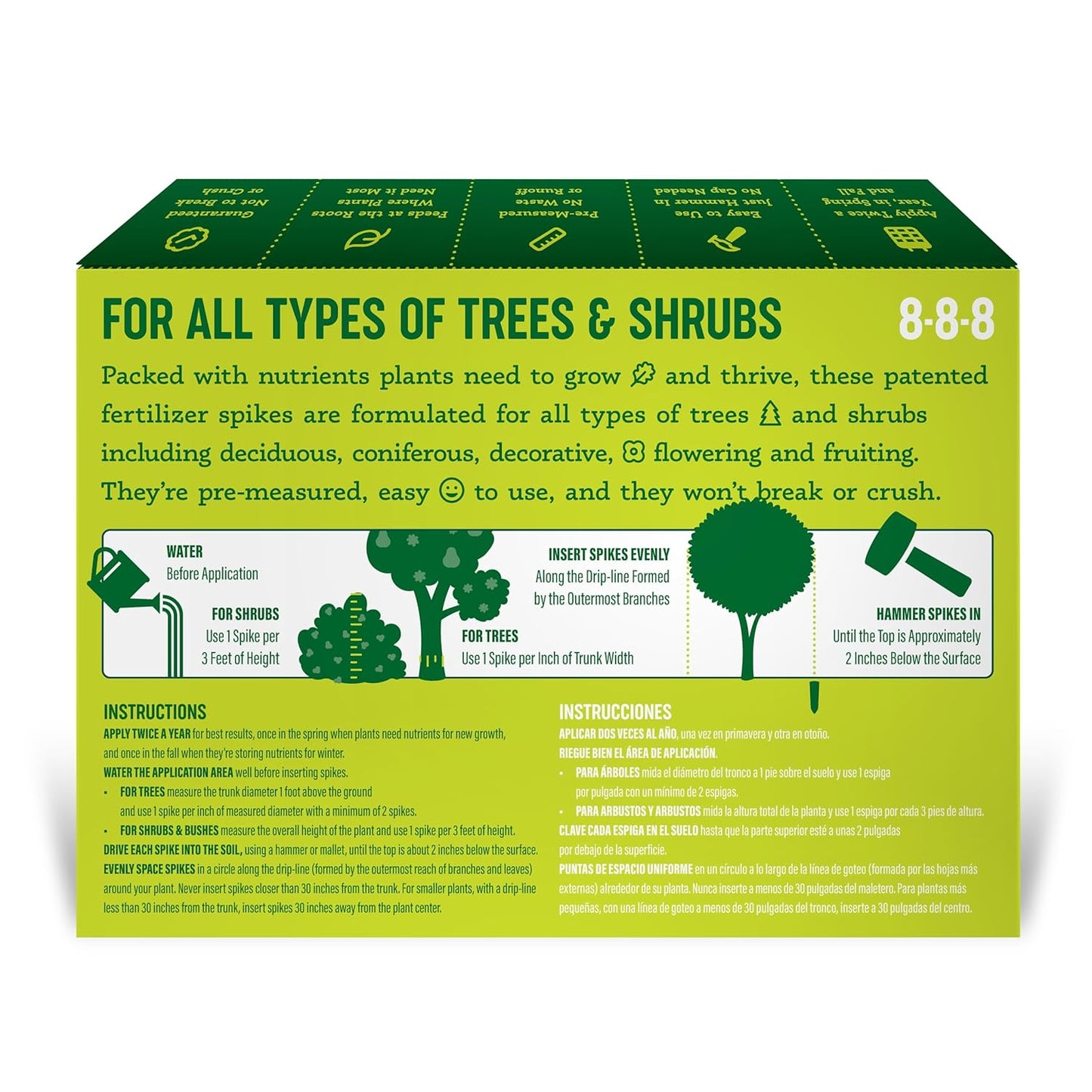 Tree & Shrub Fertilizer Spikes (12 Spikes - 3.0 Lbs)