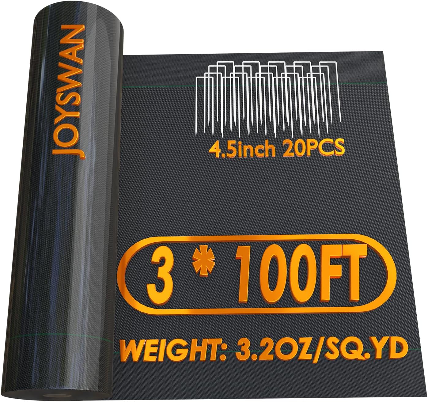 3Size Weed Barrier Landscape Fabric Heavy Duty Woven Ground Cover Weed Cloth Geotextile Fabric Driveway Fabric (3x100FT)