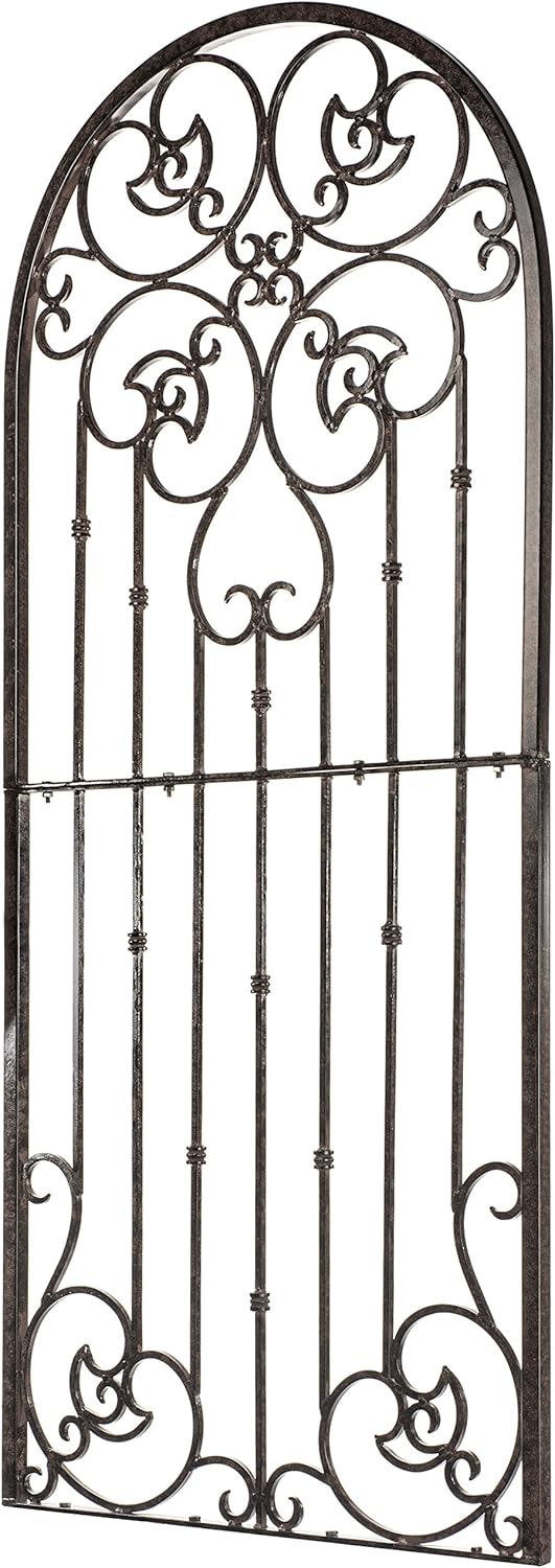 H Potter Garden Trellis for Climbing Plants Metal Wrought Iron Outdoor Wall Panel for Vines Flowers