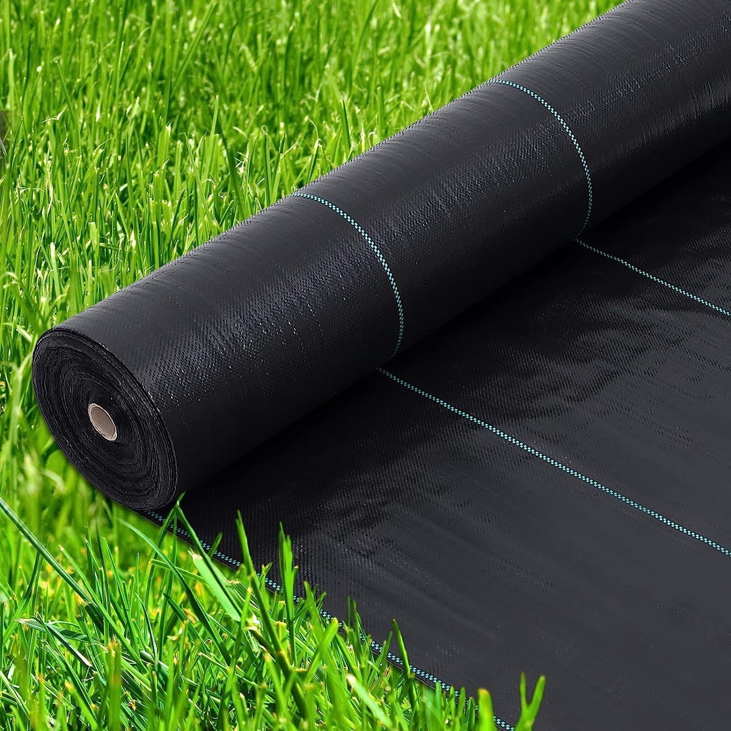 Garvee 4ft x 250ft Premium Weed Barrier Landscape Fabric, 5oz Heavy Duty, Weed Control Fabric, High Permeability Good for Flower Bed, Driveway Fabric Ground Cover