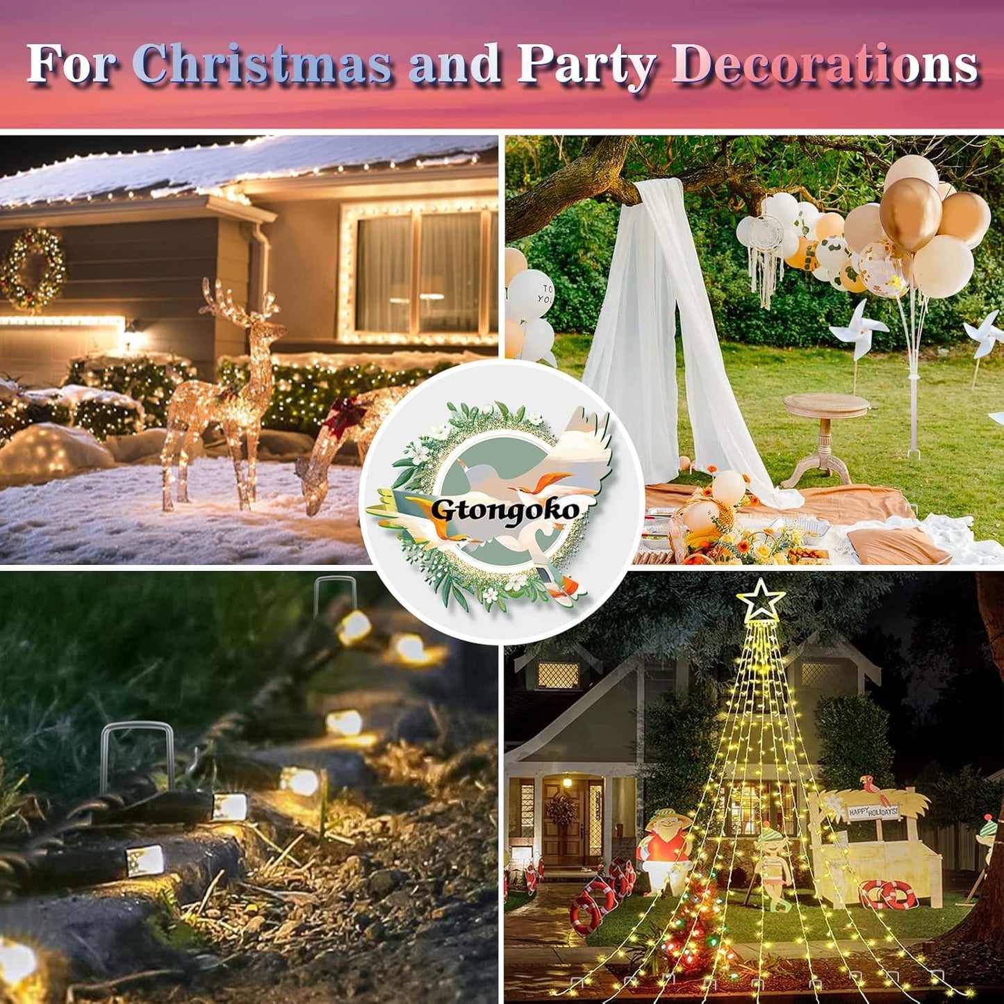 Gtongoko 50 Pack Galvanized Landscape Staples, Garden Stakes, Tent Stakes, Plant Cover Stakes 6 Inch for Landscaping Securing Weed Barrier Fabric, Irrigation Tubing, Holding Fence