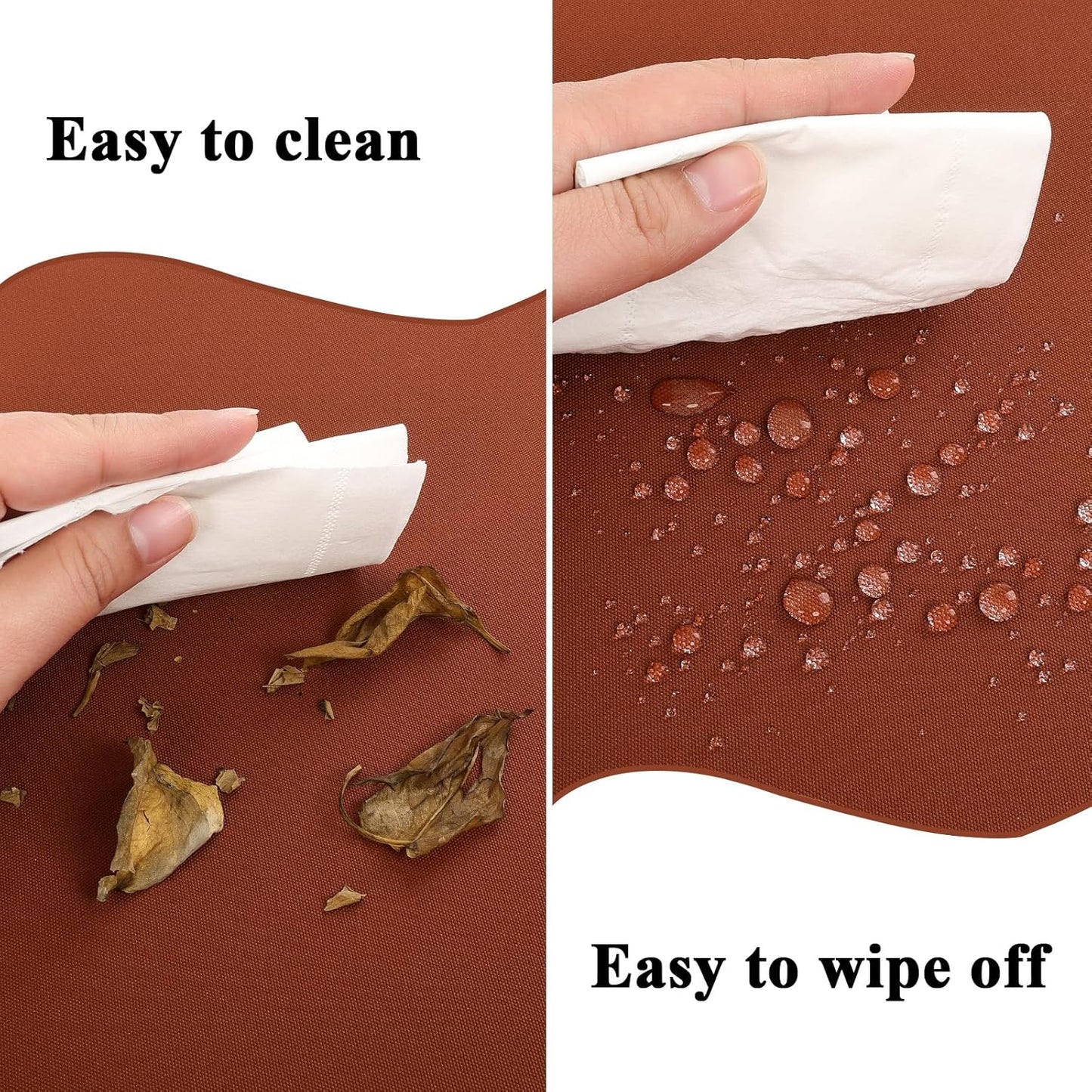 Outdoor Chair Cushions Set of 2, Waterproof Foam Patio Seat Cushions with Ties for Garden Sofa & Dining Furniture, 3-Year Color Fastness, 18x18x3 Inch, Spcie