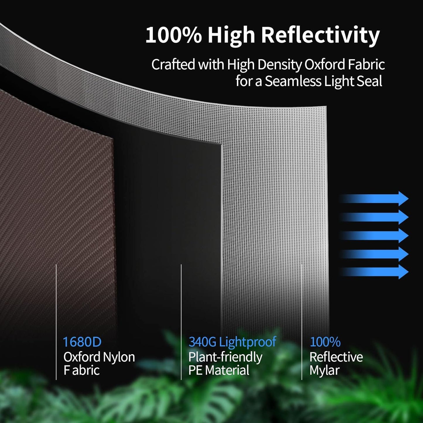 ATOUR 4x2 Grow Tent, 48"x24"x60''High Reflective Mylar 1680D Hydroponic Grow Tents, Waterproof Grow Tent with Double Cleart Observation Door and Floor Tray, for Indoor Plant Growing