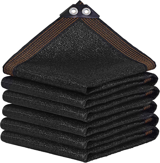 winemana Black Shade Cloth 70%, 8x20 FT Mesh Tarp - Garden Shade for Greenhouse, Patio, Vegetables, Plants Cover and Chicken Coops, Sun Shade Net for Outdoor Protection with Reinforced Grommets