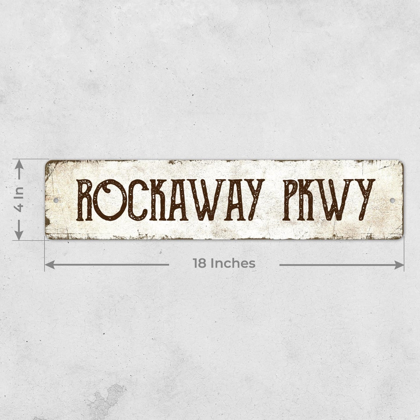 Rustic Custom Sign, Personalized Metal Signs, Gift for Him Men Dad, Man Cave, Indoor and Outdoor Use, 4x18 Inches, ACM, Fade Resistant, Made in the USA