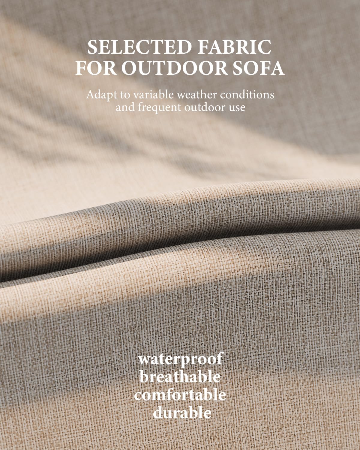 ZANDOR Aluminum Outdoor Patio Furniture - 1 Pcs Loveseat and Coffee Table, All-Weather Metal Modern Outside Furniture with Washable Thick Cushion for Garden/Backyard/Porch, Grey