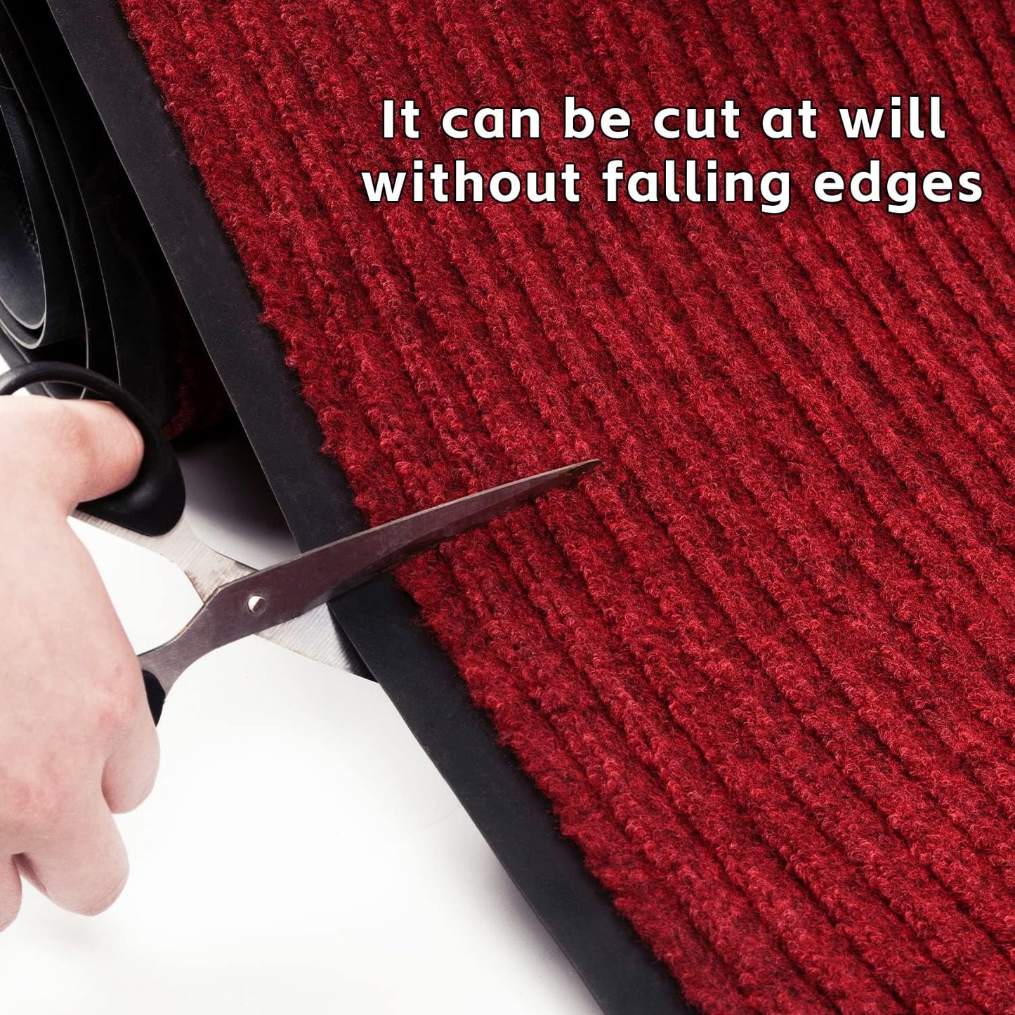 TANYOYO 3' X 10' Commercial Grade Door Floor Mat Brush Step Entrance Mat Vinyl Backed Utility Doormat Heavy Duty Floor Rugs Commercial Outdoor Carpet Indoor Outdoor Entrance Mat