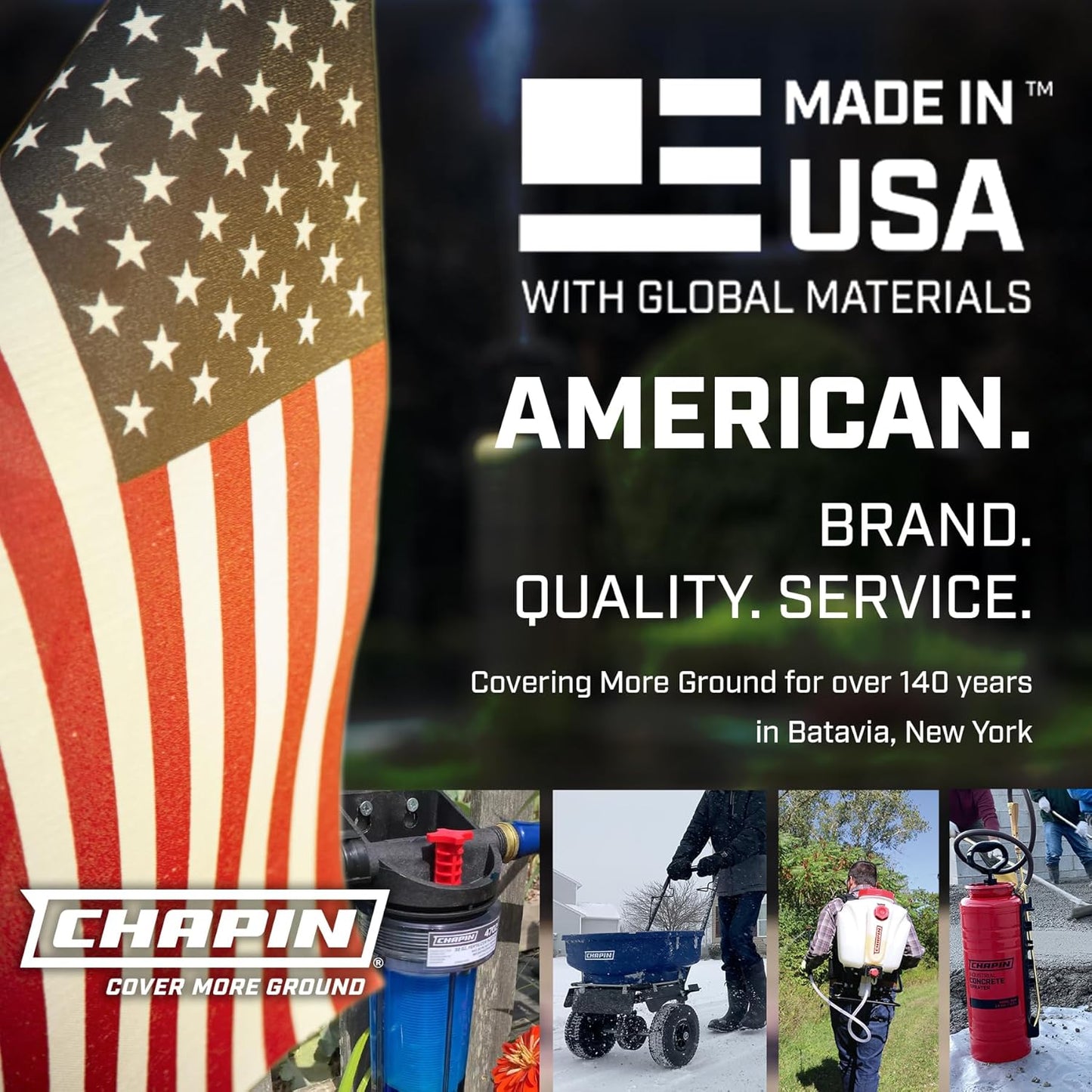 Chapin 97714: Made in The USA 25-Gallon Tow-Behind 2.5GPM/12V EZ Mount Deluxe Multi-Purpose ATV/UTV Tank Sprayer for Lawn & Garden, Farm & Acreage, Weed Control, w/ 2-Nozzle Spray Boom Attachment