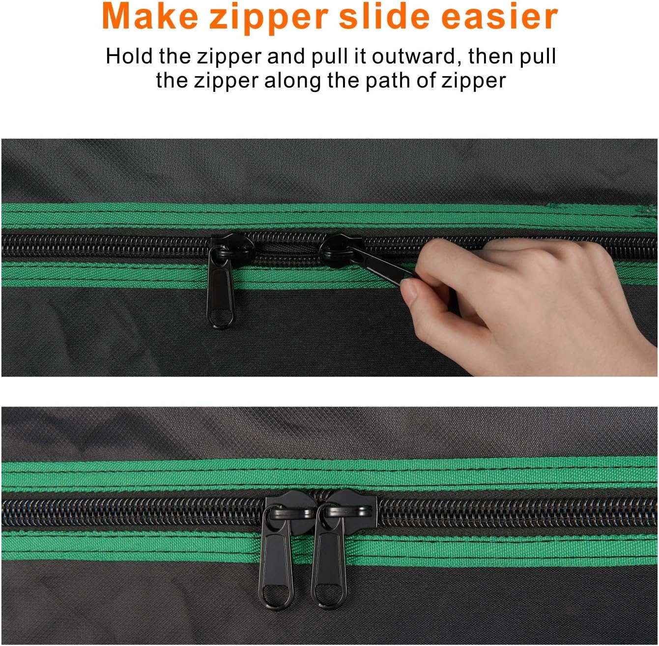 MELONFARM 57"x57"x80'' Grow Tent, High Reflective 600D Diamond Mylar Canvas with Observation Window and Floor Tray for Hydroponic Indoor Plant Growing