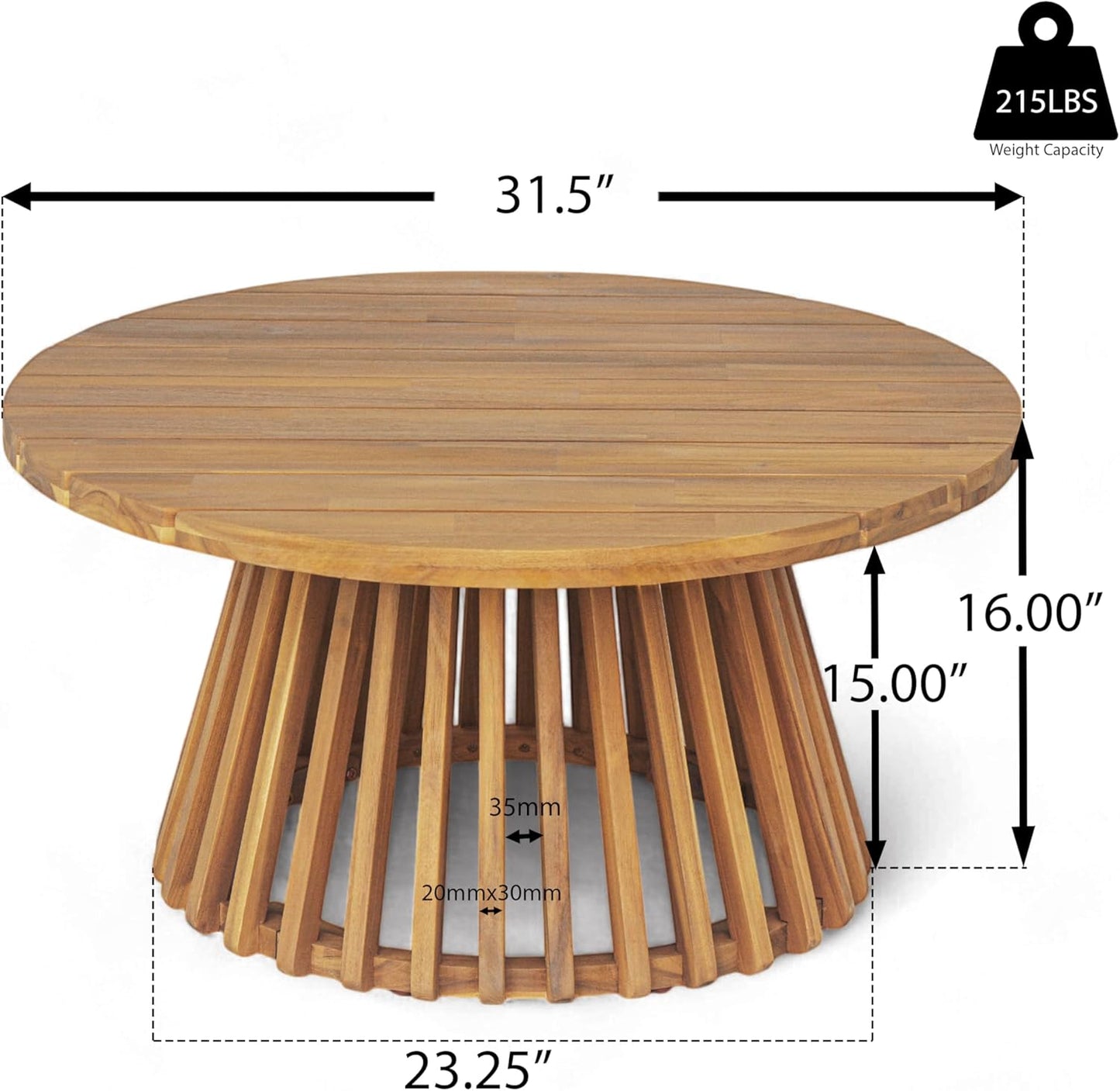 Christopher Knight Home Claremont Patio Sofa and Coffee Table Set, 2 Piece Wicker Patio Furniture Set, Acacia Wood 3 Seater Outdoor Sofa Daybed and Coffee Table Set, Teak+Dark Teal