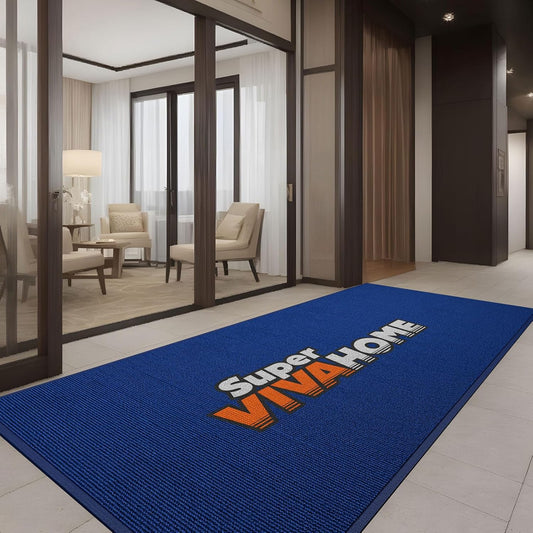 Custom Commercial Grade Floor Mat Doormat Entryway Area Rug Welcome Carpet for Business Home Indoor/Outdoor Non Slip Washable Durable