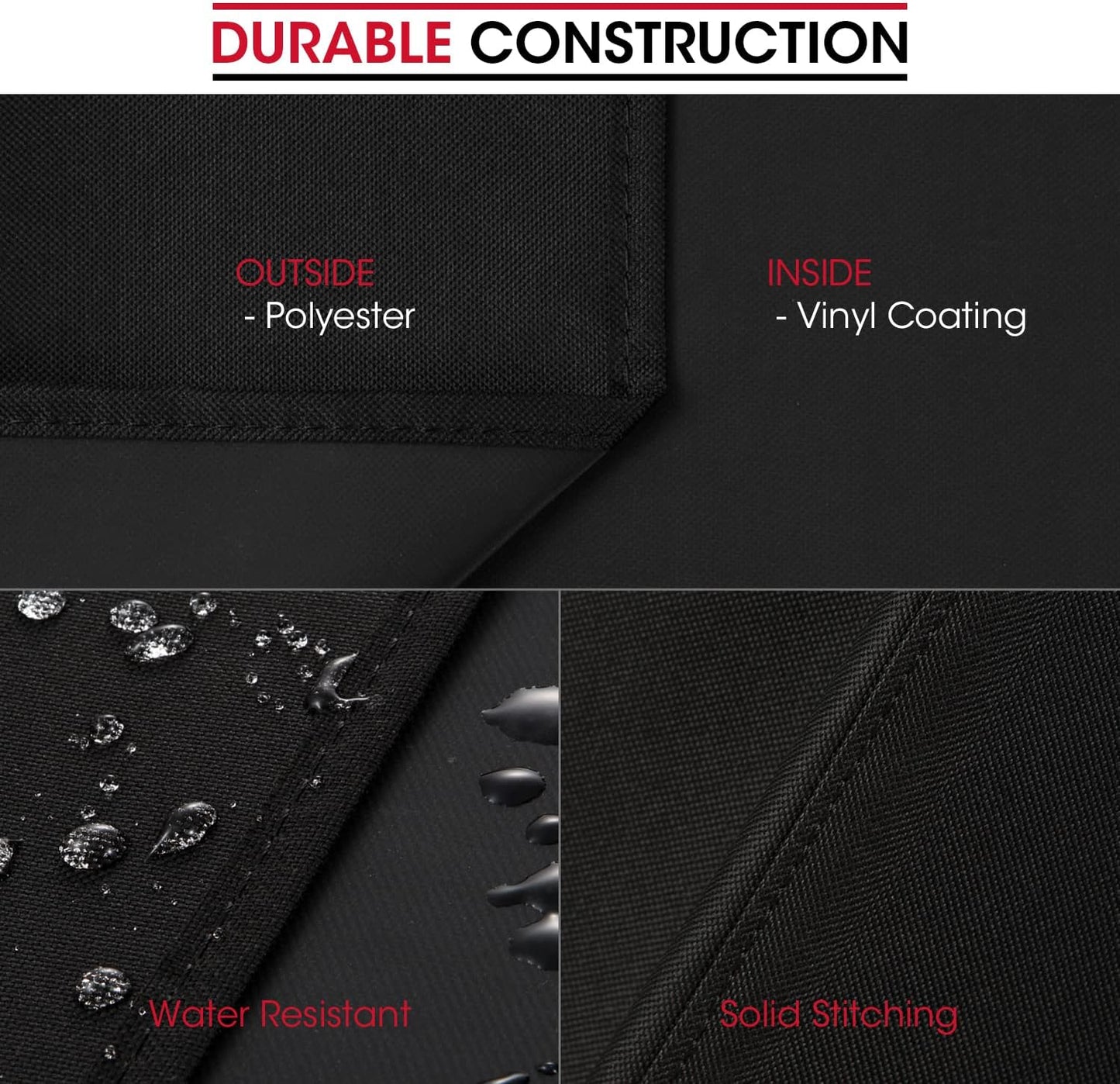 Unicook 70 Inch Griddle Grill Cover for Blackstone 36 Inch ProSeries, Heavy Duty Waterproof Large Flat Top Grill Cover with Sealed Seam, Compare to Blackstone 5005, 5482, Black