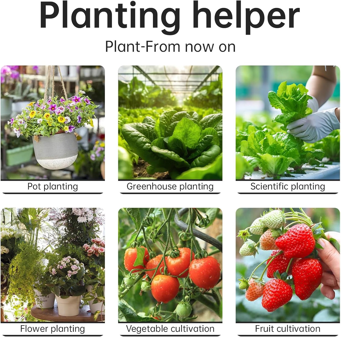 6 in 1 Soil Tester Digital Moisture Meter with Dual Probe, pH/Temperature/Moisture/Sunlight/Air Humidity/Fertility, Soil pH Tester for Farming, Gardening, Lawns and More (2*AAA Battery Needed)