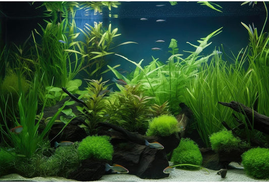 Aquarium Background Diverse Collection of Aquatic Plants Seagrasses Terrarium Background Redwood Root Moss Tropical Style Underwater Plants Fish Tank Background Under The Sea Aquarium Backdrop 72x16in