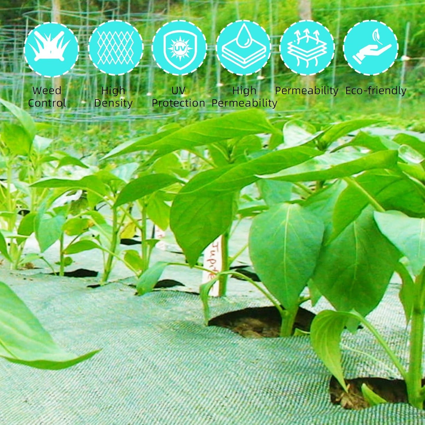 3ft x 300ft Premium Weed Barrier Landscape Fabric, 3.24 oz Heavy Duty, Weed Control Fabric, High Permeability, Good for Flower Bed, Driveway Fabric and Ground Cover