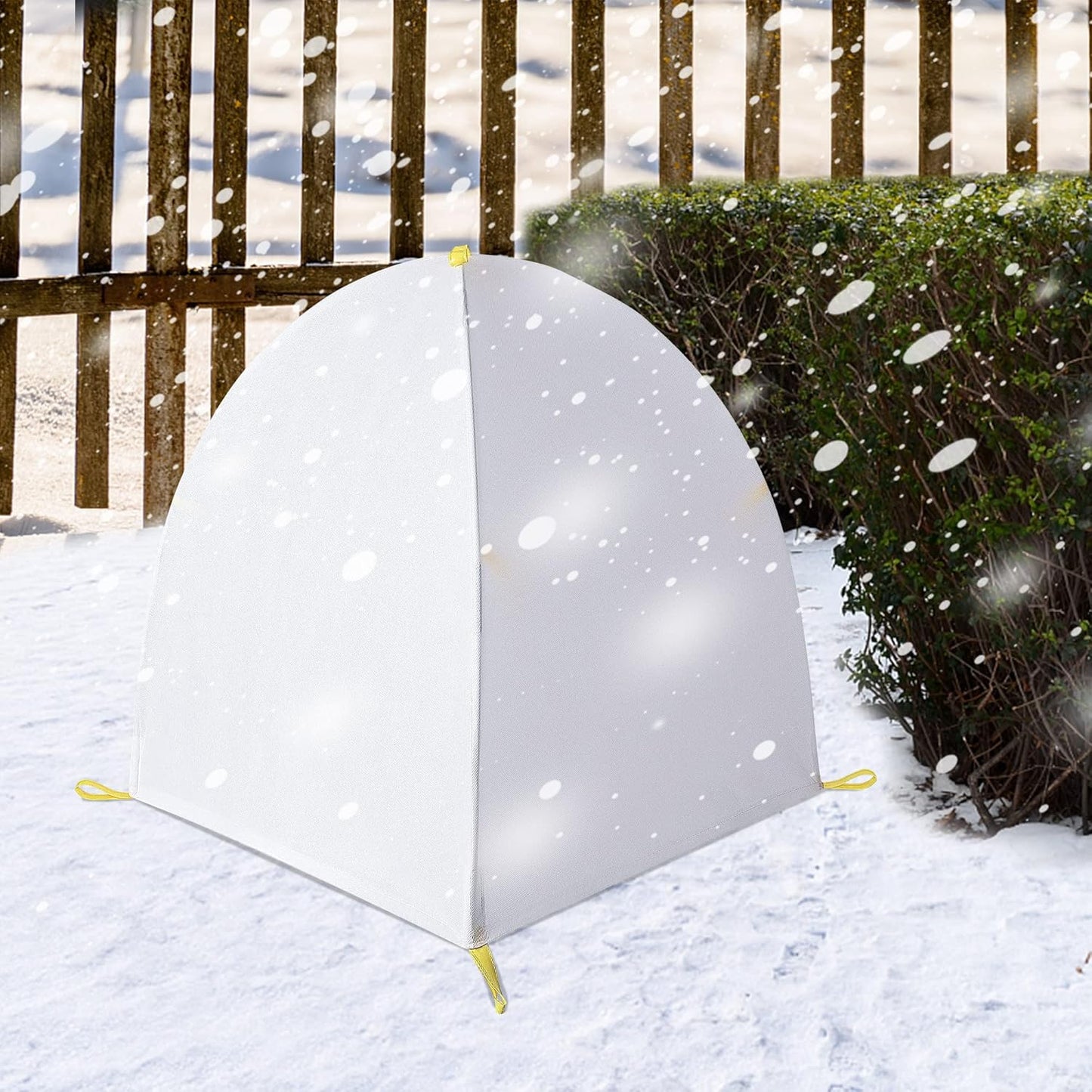 DECOHS 35 x 35 x 39 Inch Warm Plant Protection Tent-Winter Shrub Covers-Winter Snow & Frost Covers Protecting Fruit Tree Potted Plants from Freezing Animals Eating