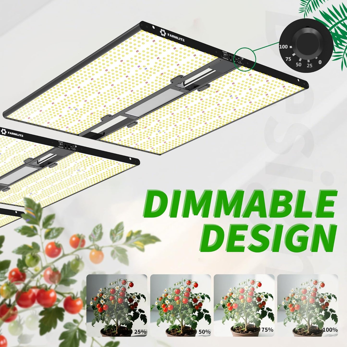 FARMLITE Grow Light for Indoor Plants Quantum Board Grow Light Full Spectrum Led Grow Lights Growing Lamp Daisy Chain Dimmable (400Watts)