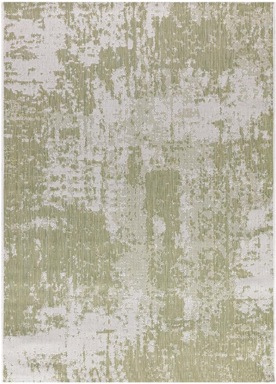 Keen Home Design Terrace Outdoor Area Rug - 4x6 Washable Indoor/Outdoor Rug for Patio, Kitchen, Balcony, Beach, Garden, Deck and Porch, Size: 3'10"x5'7"